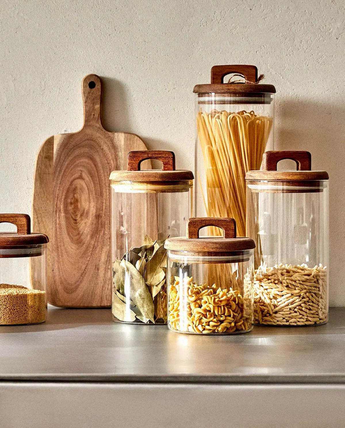 BOTE ALMACENAJE BOROSILICATO MADERA