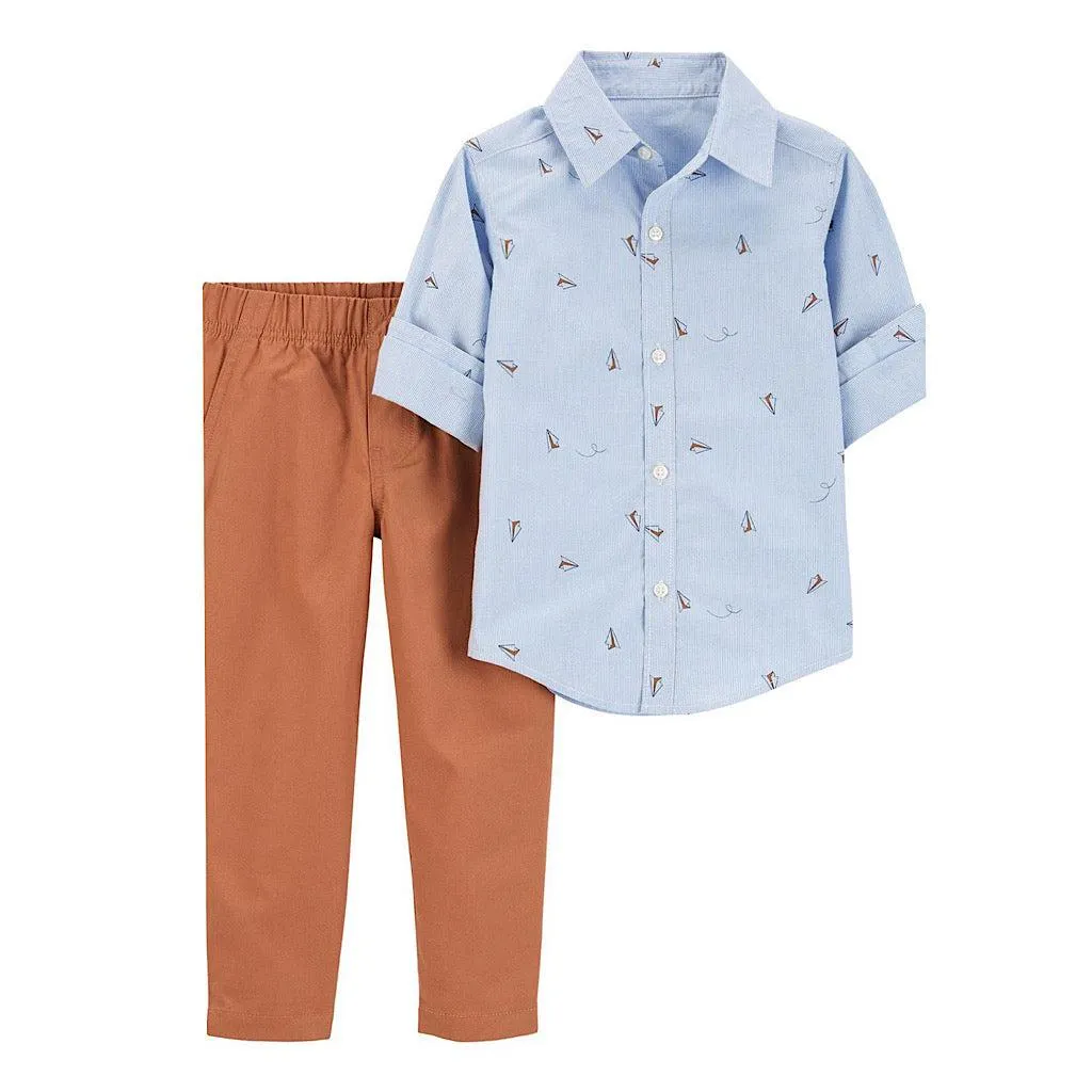 Conjunto Carter’s aviones de papel bebito