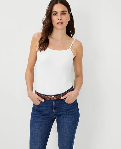 Camisas Ann Taylor Seamless Scoop Neck Cami Blancos | 031728-BFG