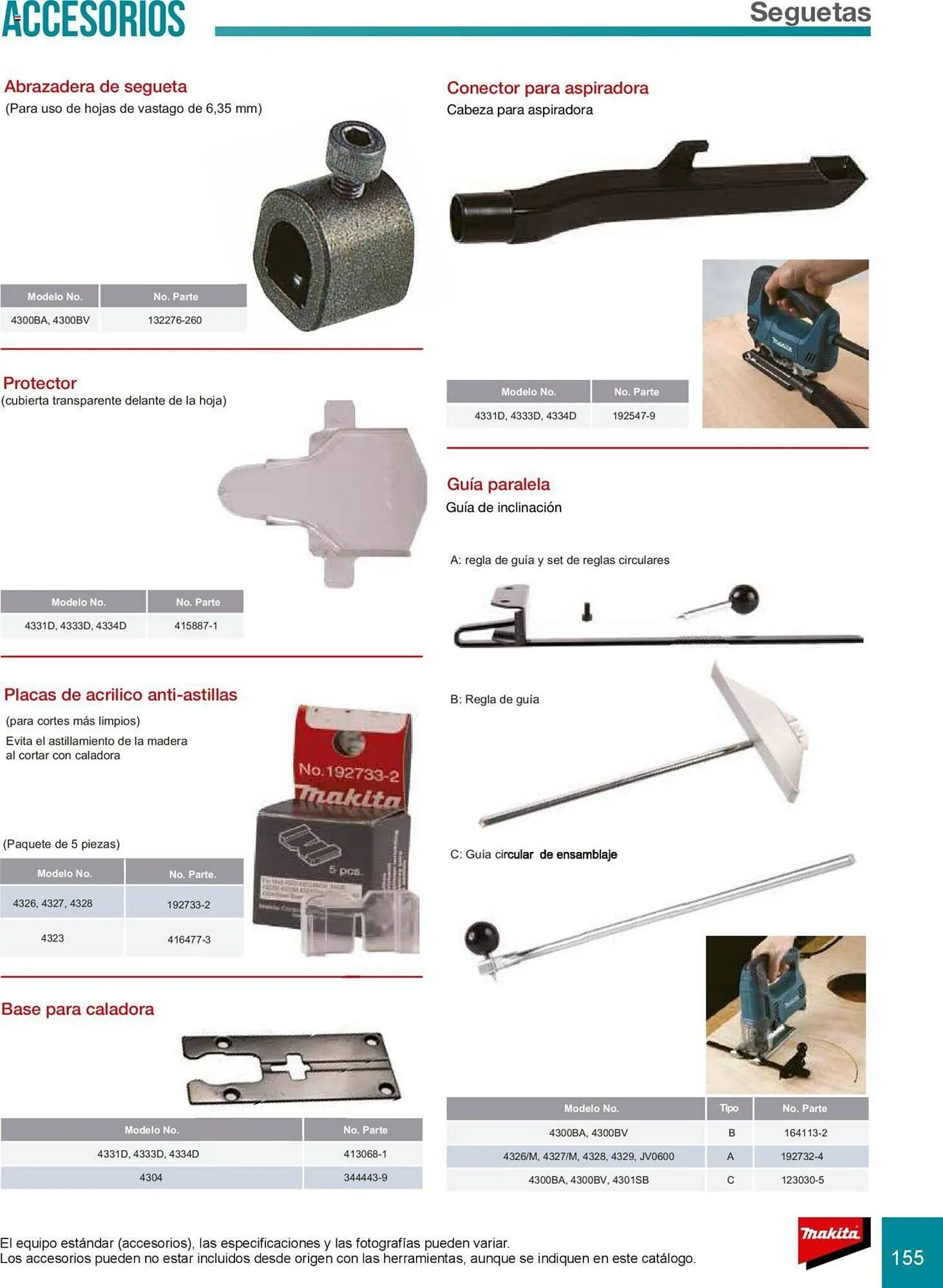 Catálogo de Catálogo Makita 8 de julio al 31 de diciembre 2025 - Pagina 155