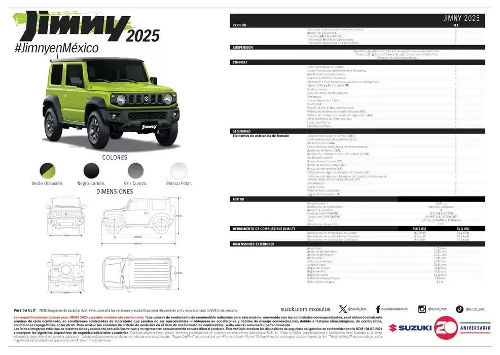 Catálogo de Ficha técnica JIMNY 1 de enero al 31 de diciembre 2025 - Pagina 2