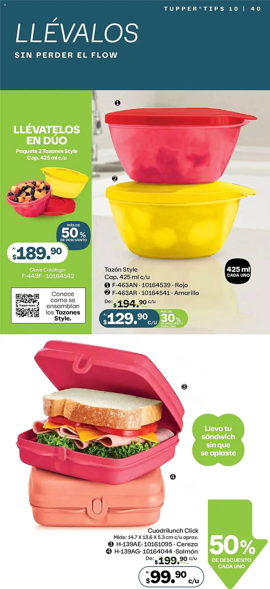Catálogo de Catálogo Tupperware 8 de septiembre al 6 de octubre 2025 - Pagina 40