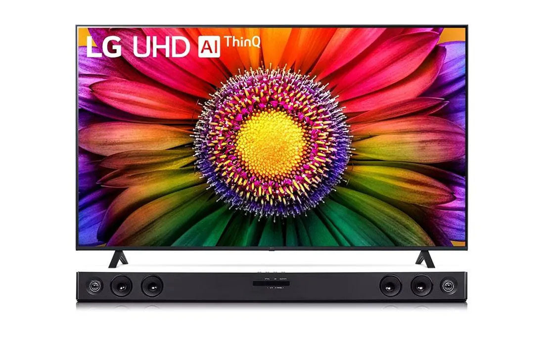 Pantalla LG UHD AI ThinQ UR8750 70'' 4K SMART TV + LG Sound Bar SK1D
