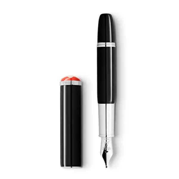 Pluma Fuente (F) negra Montblanc Heritage Rouge et Noir "Baby" Edición Especial