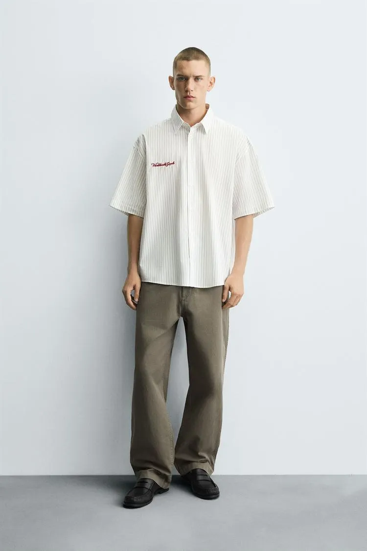 CAMISA RAYAS BORDADO