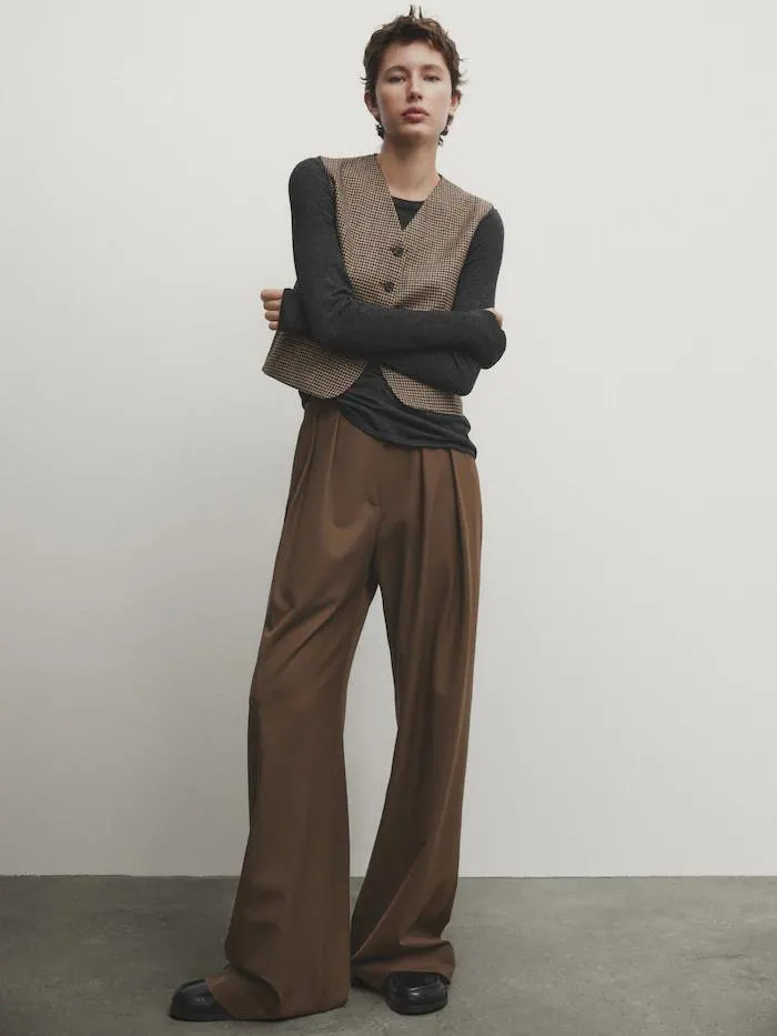 Chaleco pata de gallo