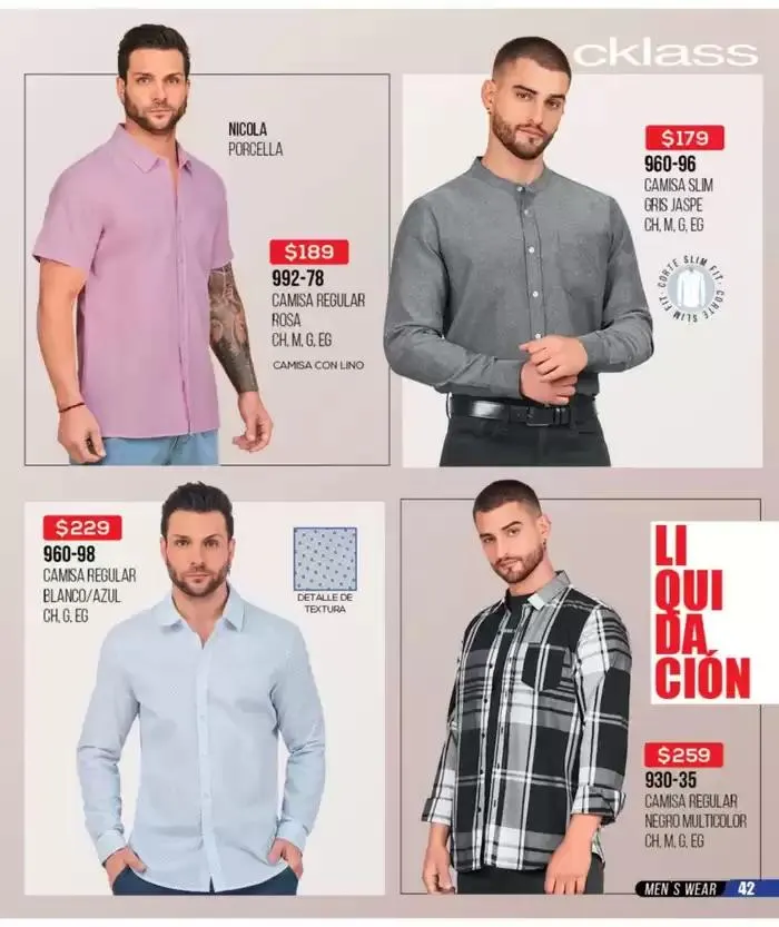Catálogo de Catálogo Cklass Liquidación Ropa 2025 México 31 de marzo al 31 de agosto 2025 - Pagina 43