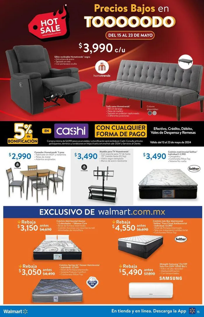 Catálogo de Walmart - Hot Sale 22 de mayo al 23 de mayo 2024 - Pagina 7