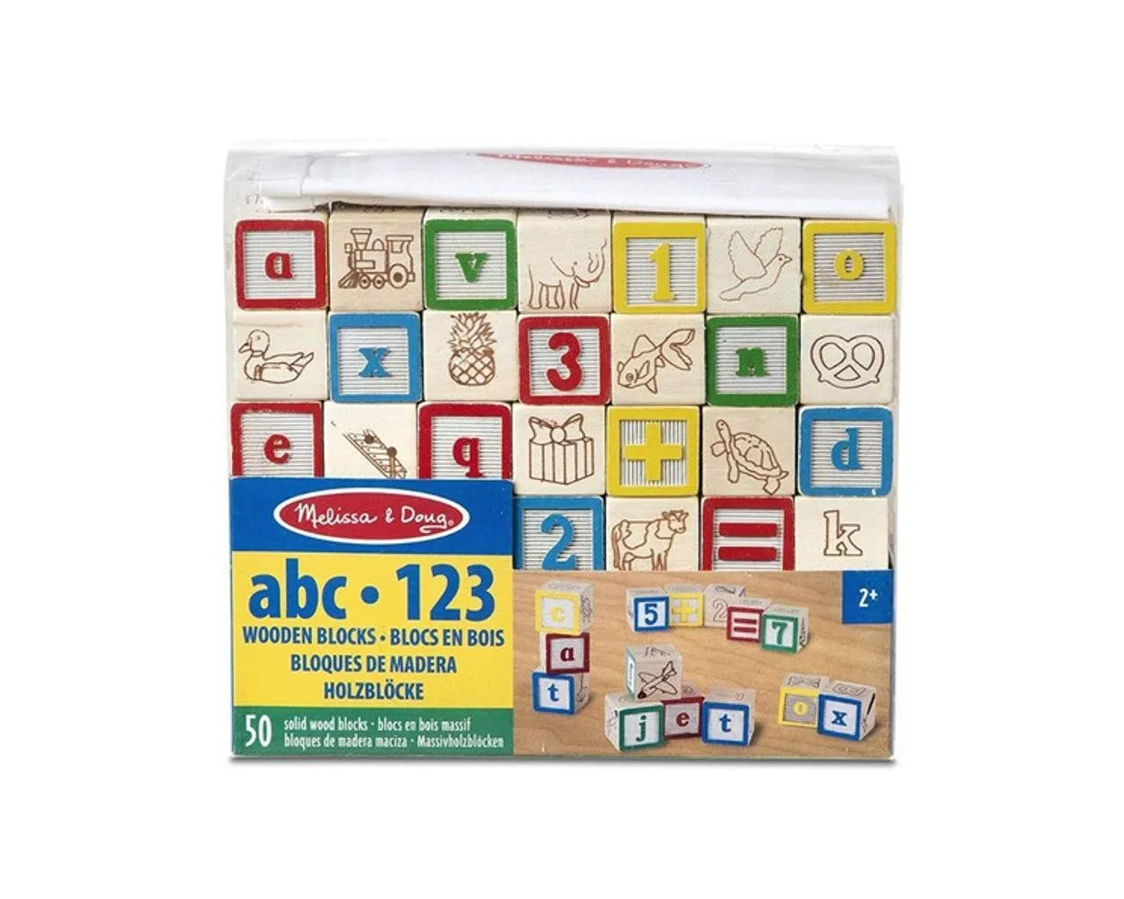 Melissa & Doug Cubos Números y Letras