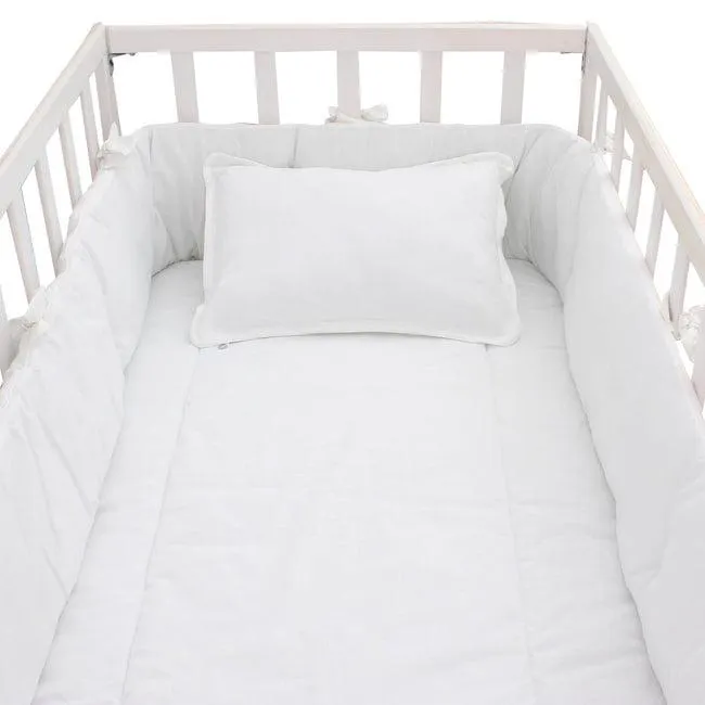 Juego de cuna Cary Lino 100% Algodón: calidad y estilo neutro en tu habitación