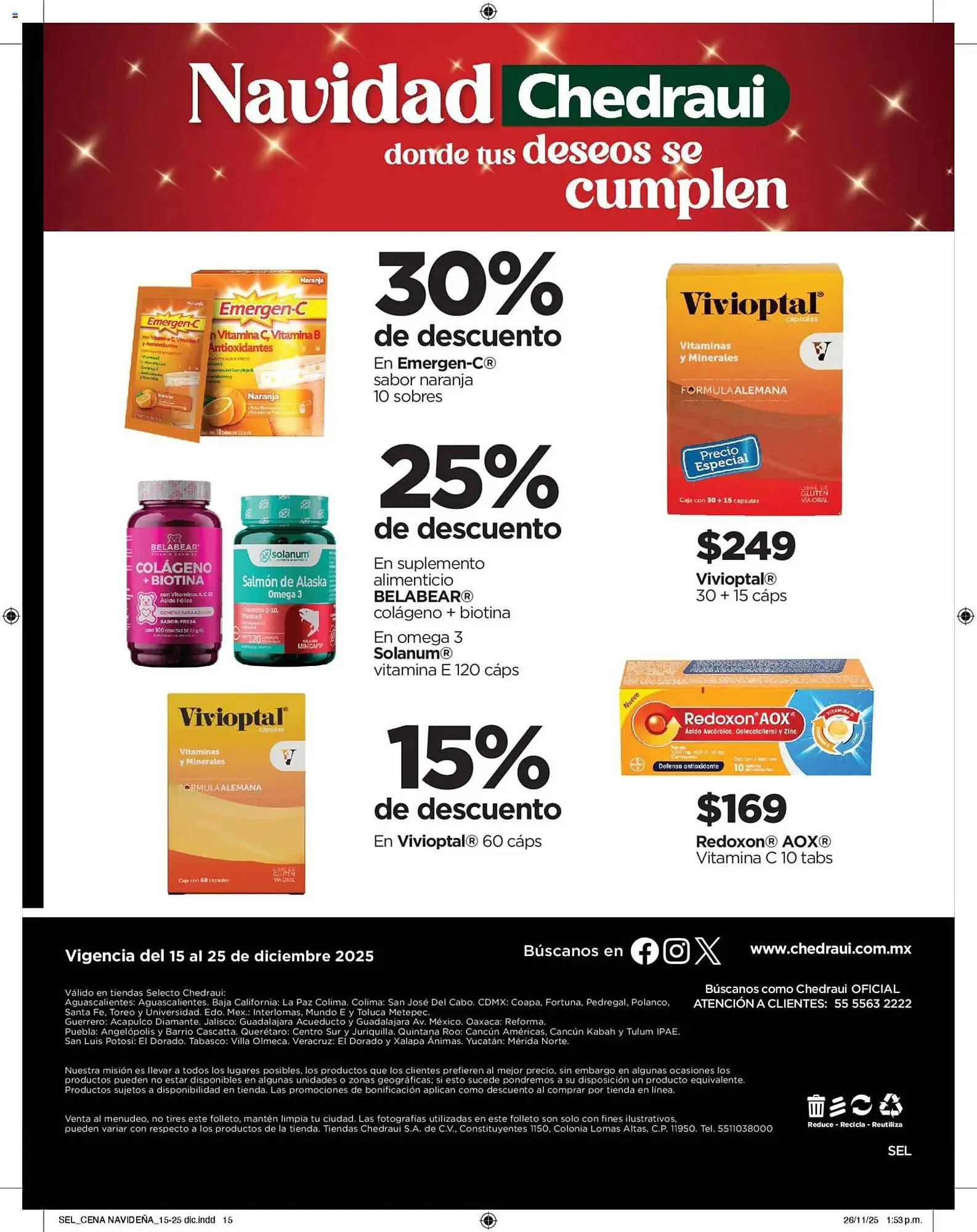 Catálogo de Folleto Chedraui 15 de diciembre al 26 de diciembre 2025 - Pagina 15