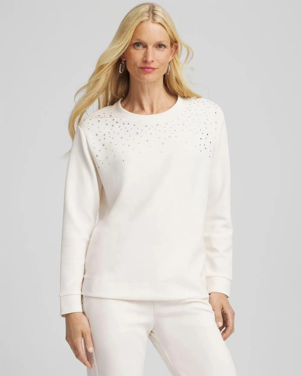 Zenergy ® Rhinestone Pullover Top