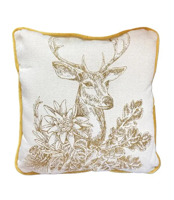 Cojin Navideño Reno blanco