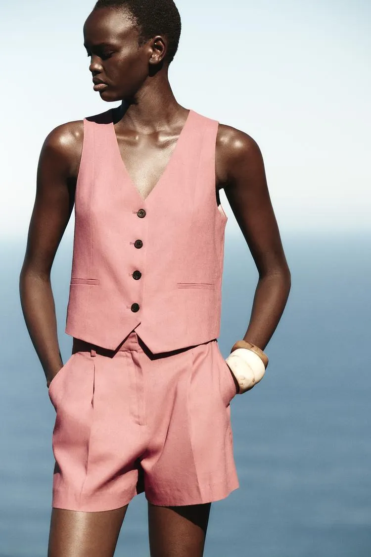 GILET DA ABITO IN LINO