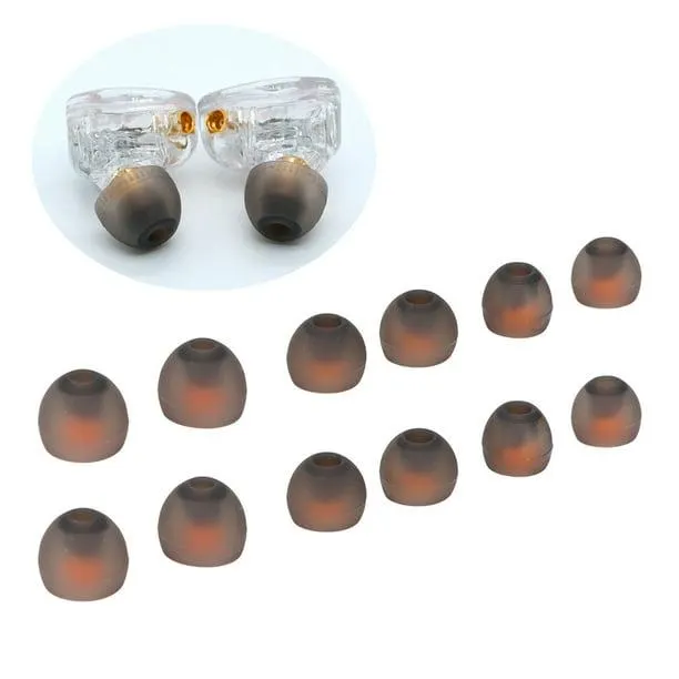 12 Almohadillas ANGGREK para los Oídos de Silicona de Repuesto con Aislamiento de Ruido