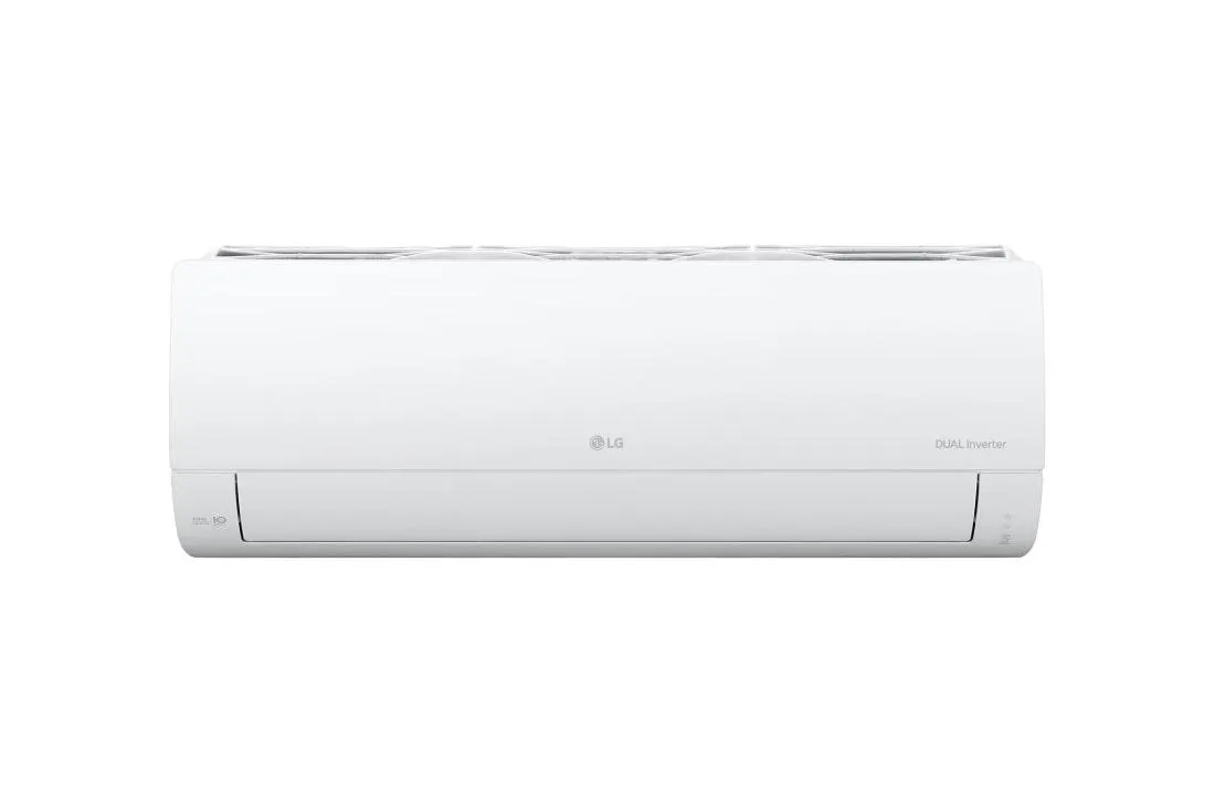 Aire Acondicionado LG DUALCOOL Inverter, 1 Tonelada, 12,000 BTU/h, Solo Frío, 220V, Compresor Dual Inverter con 10 años de garantía, Pre Filtro, Recubrimiento Gold Fin™ en la condensadora.