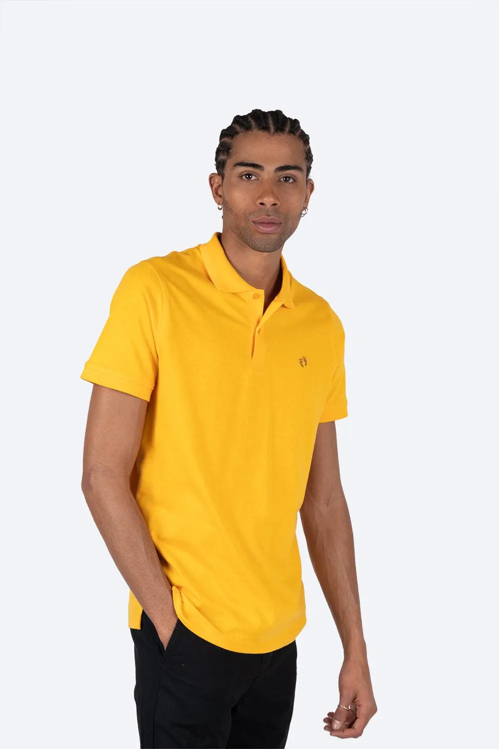 Polo chifón amarilla