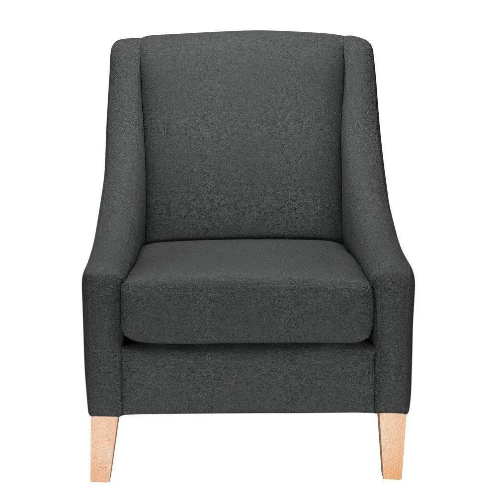 Gin - Sillon estilo minimalista color gris oscuro