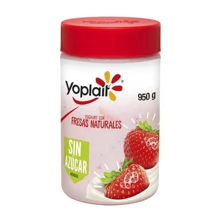 Yoghurt Yoplait Batido de Fresa Sin Azúcar 950 gr