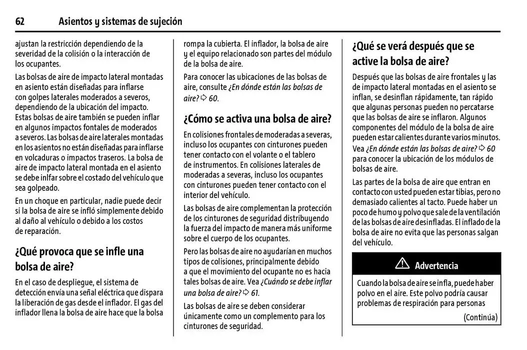 Catálogo de Chevrolet Corvette Stingray Manual del propietario 22 de enero al 31 de diciembre 2025 - Pagina 63