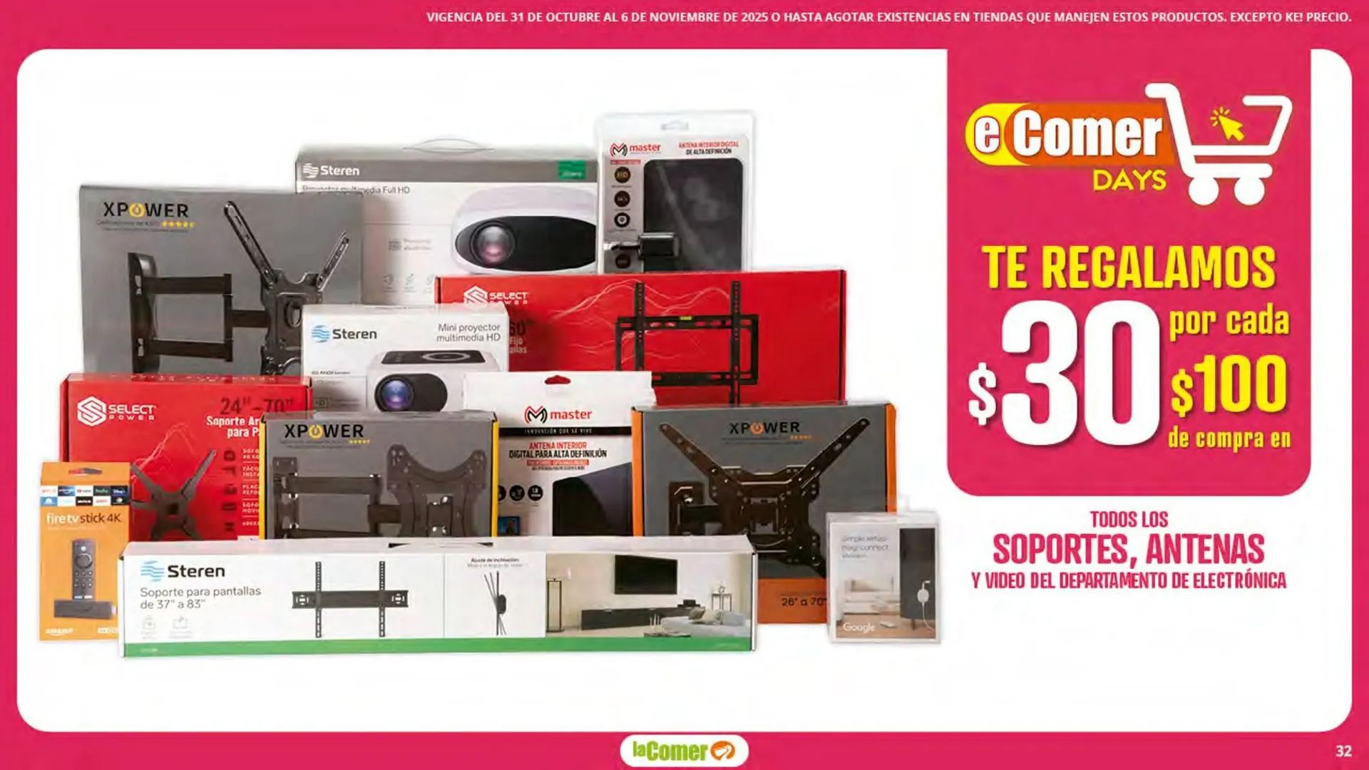 Catálogo de Folleto La Comer 31 de octubre al 6 de noviembre 2025 - Pagina 32