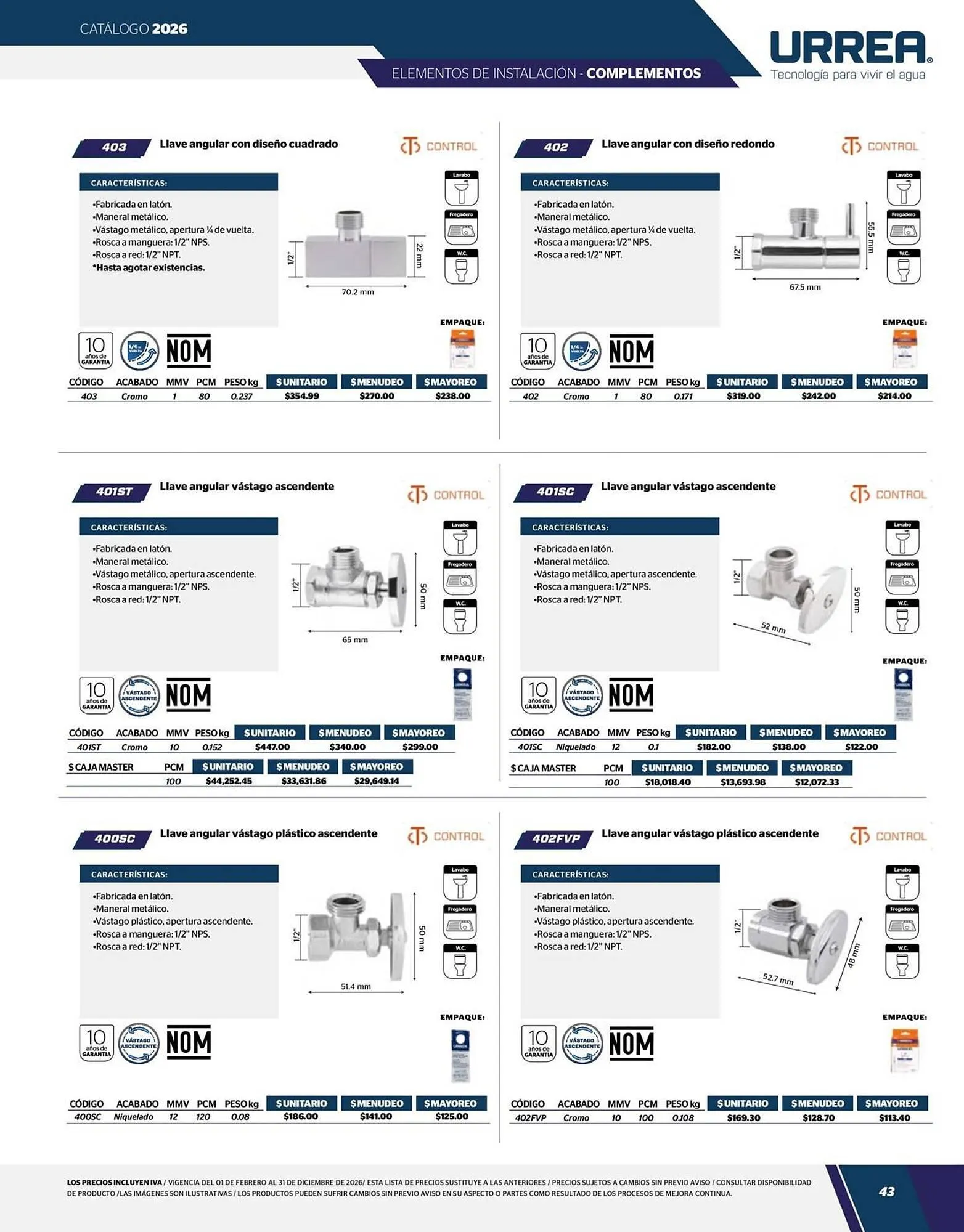 Catálogo de Catálogo Urrea 24 de abril al 31 de diciembre 2026 - Pagina 45