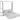 Cama abatible individual con librero Flow - Blanco