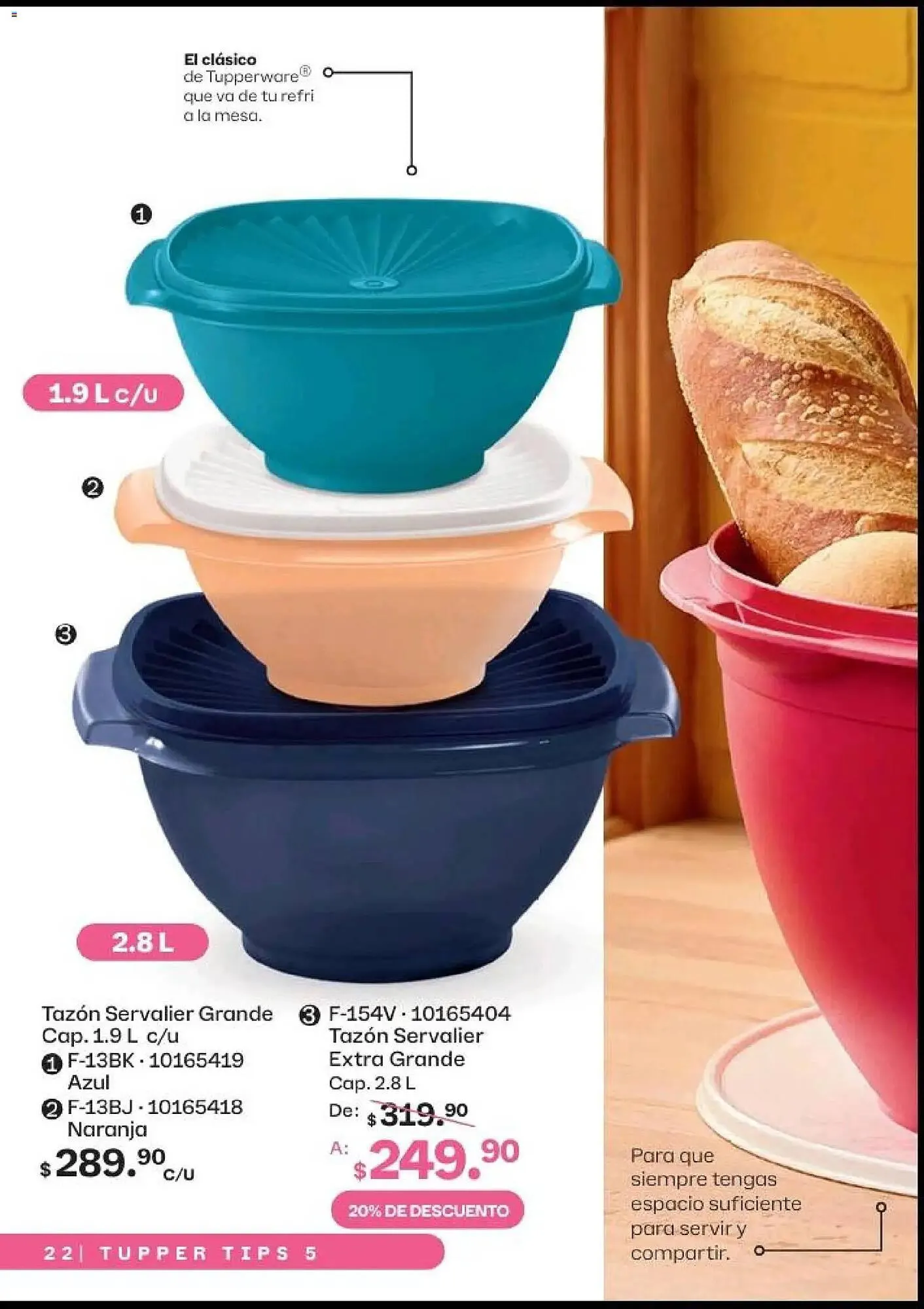 Catálogo de Catálogo Tupperware 20 de abril al 17 de mayo 2026 - Pagina 22