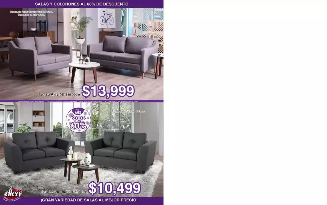 Catálogo de Muebles Dico Salas Y Colchones Al 60 Centro 2025 4 de abril al 30 de abril 2025 - Pagina 2