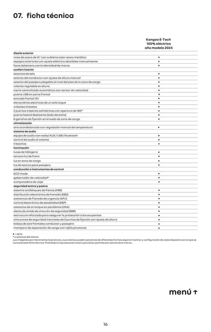 Catálogo de Renault Kangoo E-Tech 11 de marzo al 11 de marzo 2026 - Pagina 16