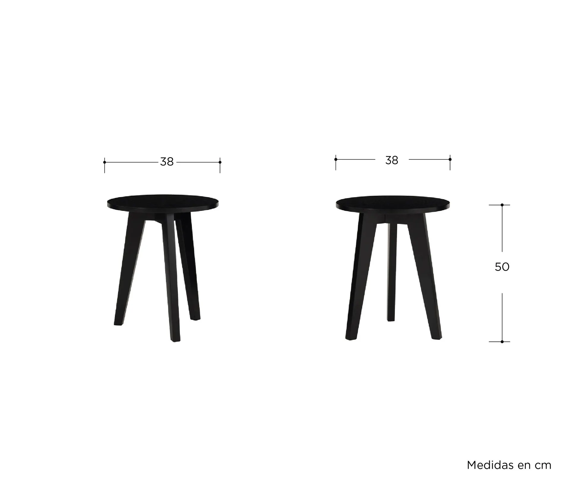 Mesa lateral baja Evo - Negro