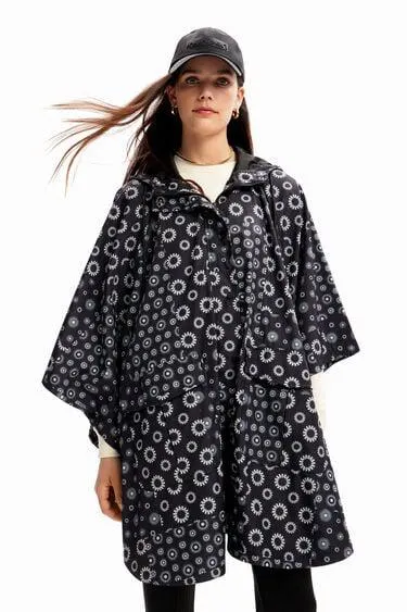 Chubasquero capucha geométrico