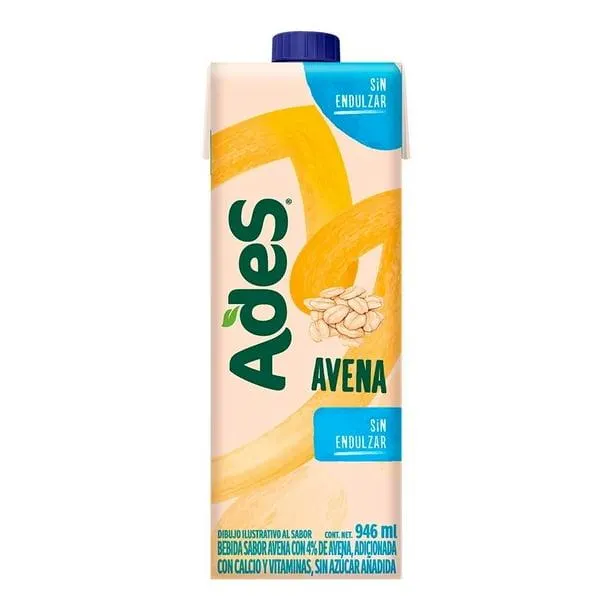 Alimento líquido Ades avena sin azúcar de 946 ml