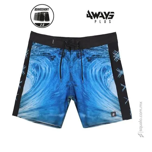 Traje de Baño Boardshort 2.0 Tzunek 18" Multicolor Azul