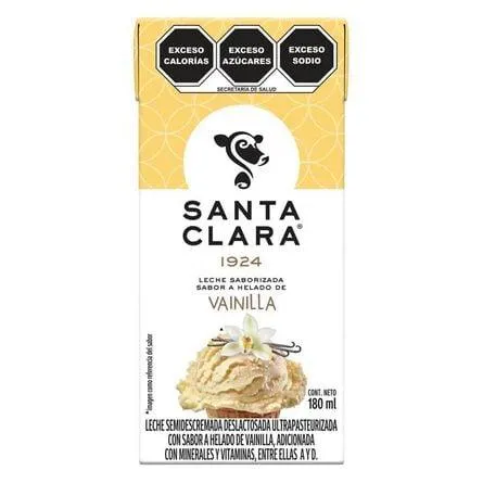 Leche Saborizada Santa Clara Vainilla 180 ml
