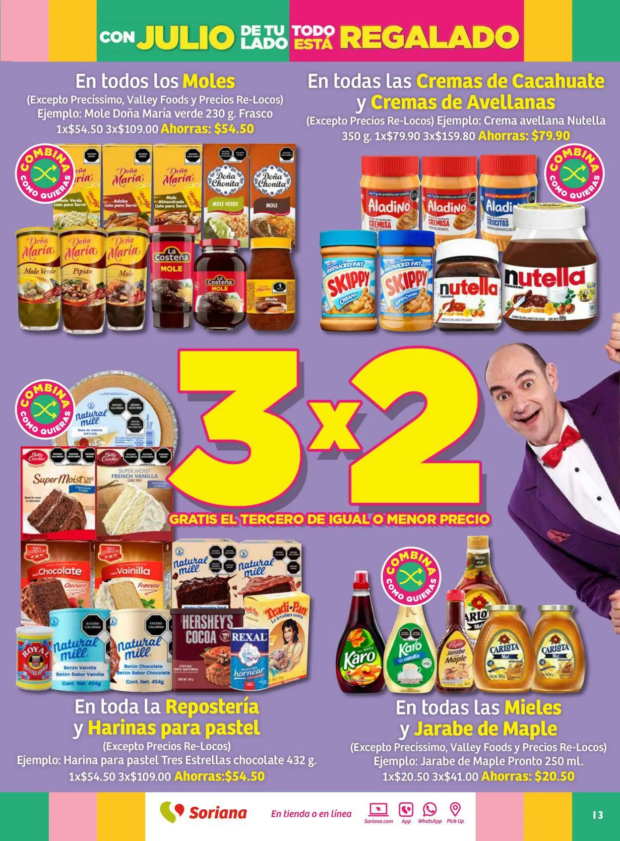 Catálogo de Soriana - Folleto Julio Regalado Mercado Nacional Oferta actual 13 de julio al 20 de julio 2023 - Pagina 13