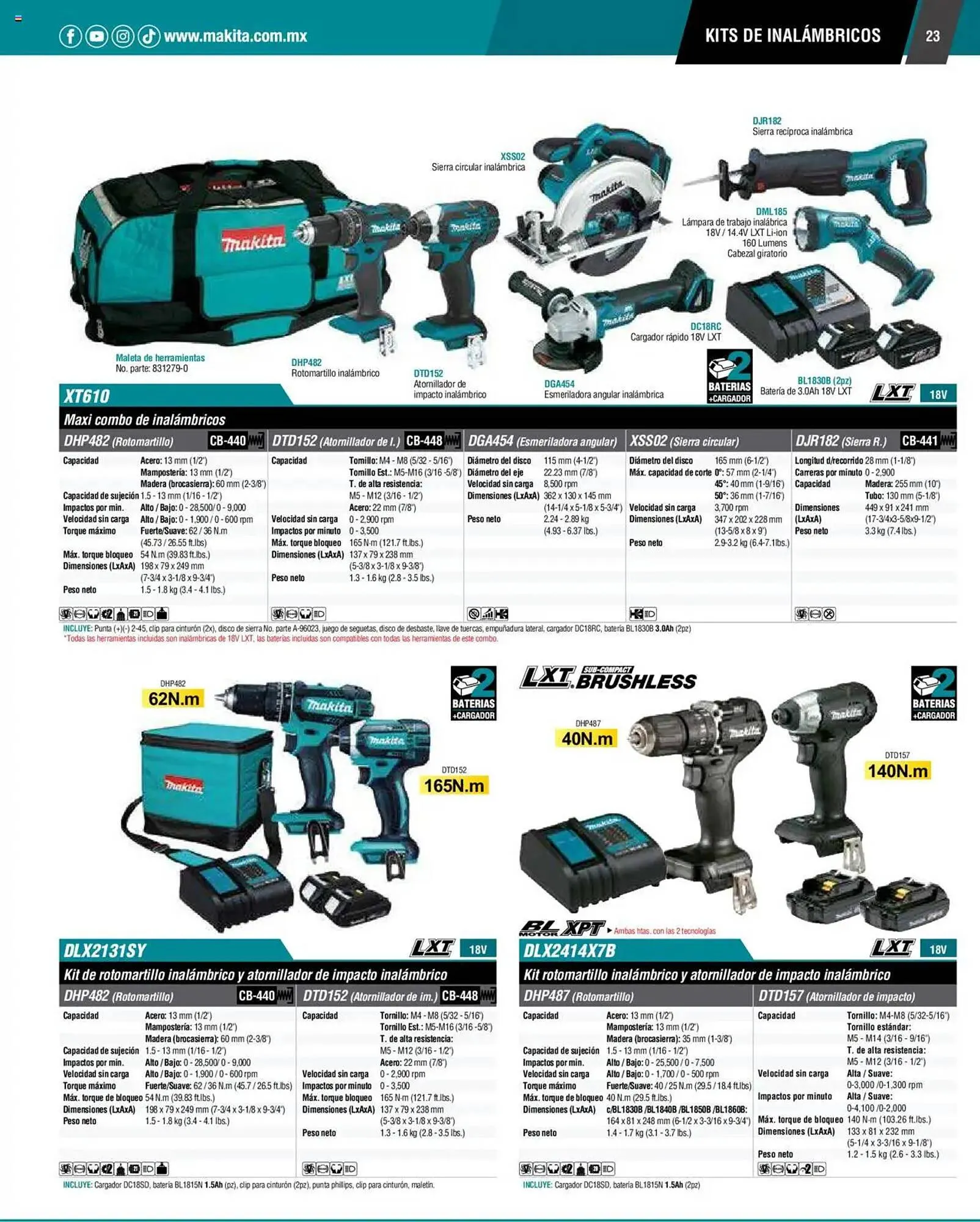 Catálogo de Catálogo Makita 4 de septiembre al 1 de julio 2026 - Pagina 23