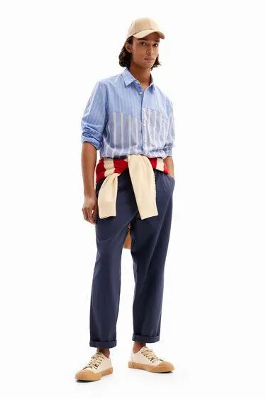 Camisa rayas patchwork