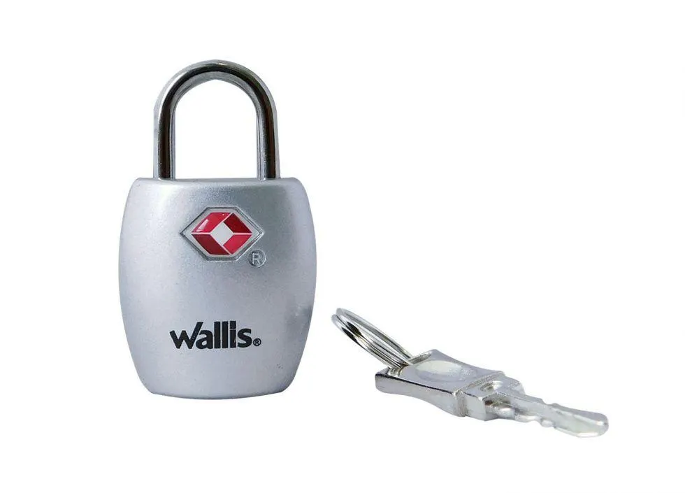 Candado de llave TSA, plata