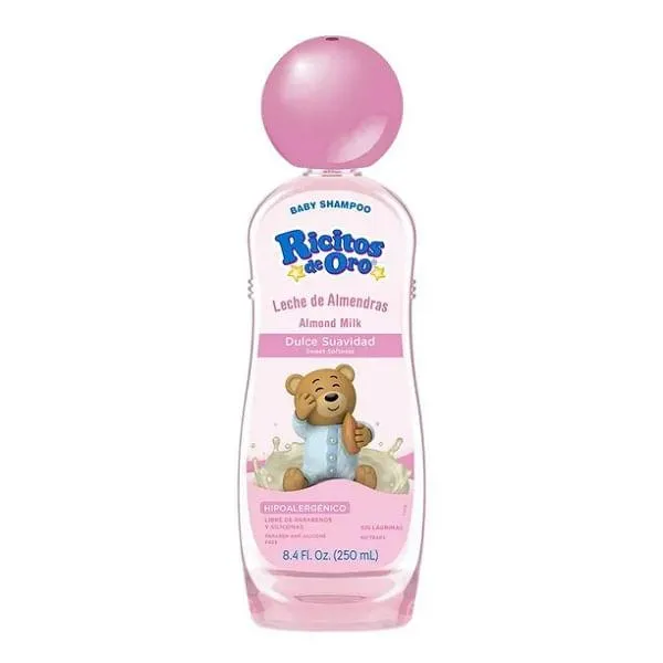 Shampoo Grisi ricitos de oro leche almendras 250 ml