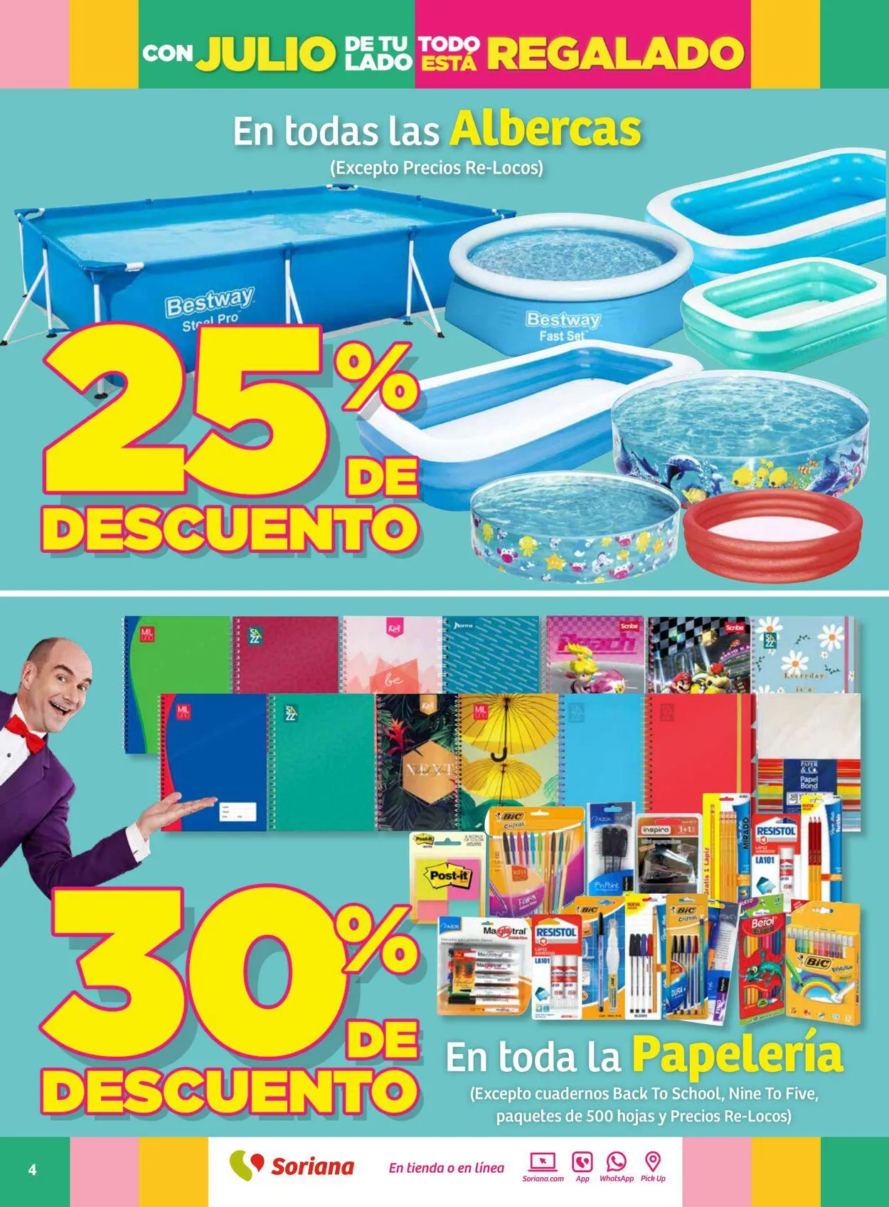 Catálogo de Soriana - Folleto Julio Regalado Mercado Nacional Oferta actual 20 de julio al 27 de julio 2023 - Pagina 4