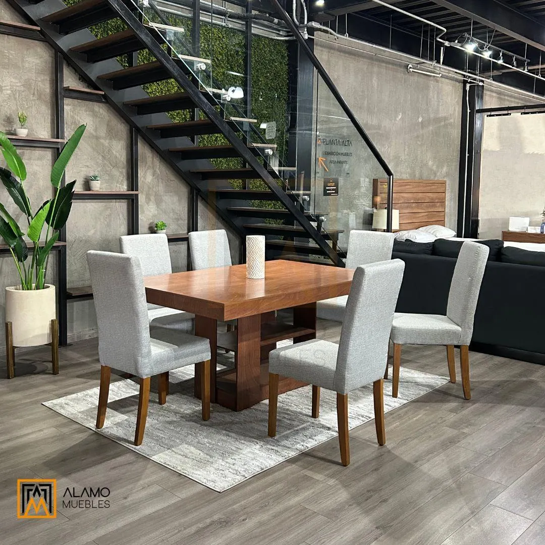 Comedor Lisboa Roble con 6 sillas