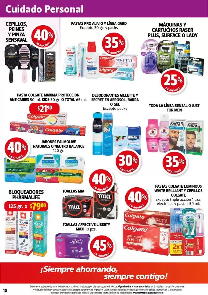 Catálogo de Boletín Farmacias Guadalajara! 15 de marzo al 31 de marzo 2025 - Pagina 10