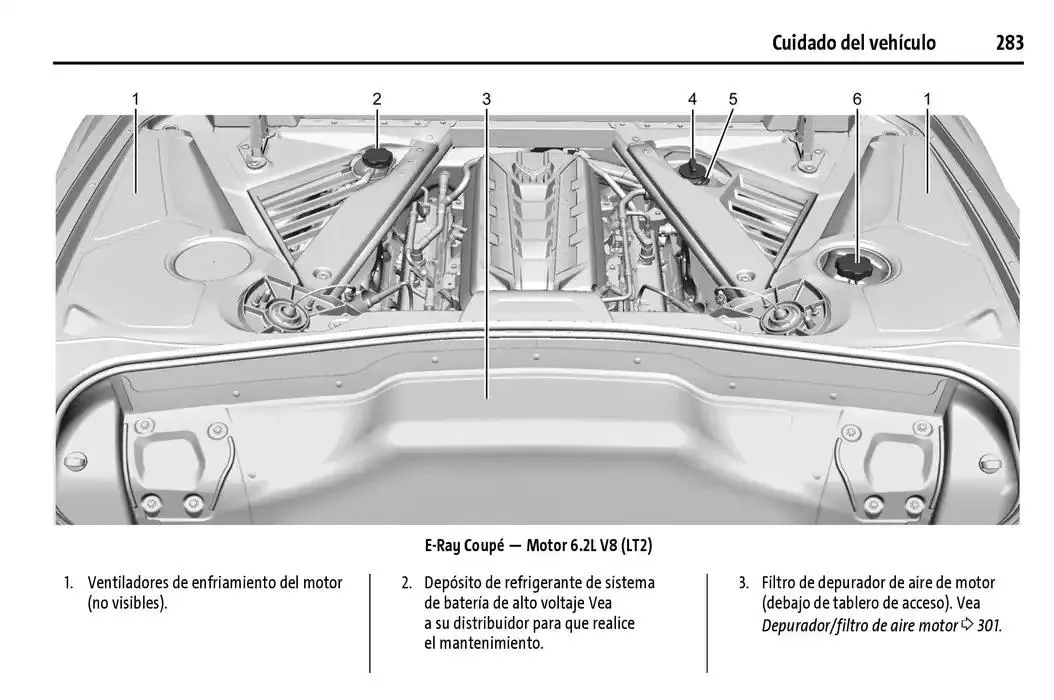 Catálogo de Chevrolet Corvette Stingray Manual del propietario 22 de enero al 31 de diciembre 2025 - Pagina 284