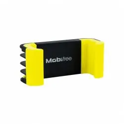Mobifree Soporte para Ventila MB-923286 para Smartphone 5.5", Negro/Amarillo