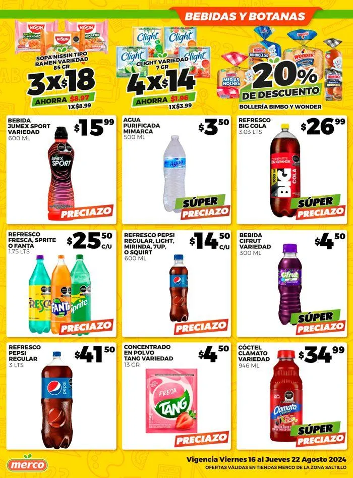 Catálogo de Merco - Lista con tu Lista 16 de agosto al 22 de agosto 2024 - Pagina 9