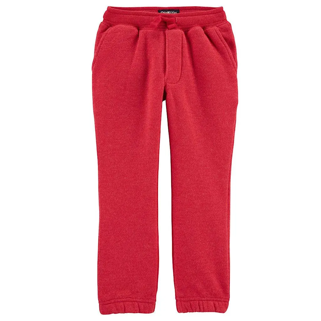 Pants Oshkosh felpa rojo para niño