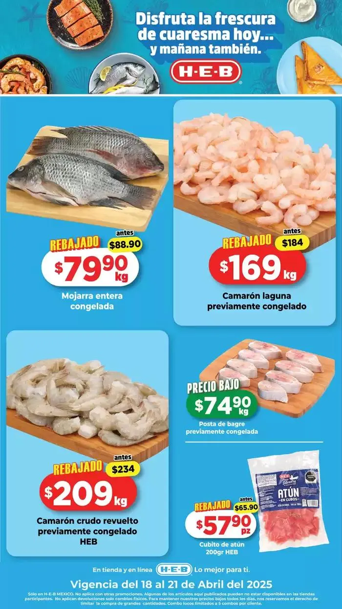 Catálogo de Ofertas HEB 18 de abril al 21 de abril 2025 - Pagina 1