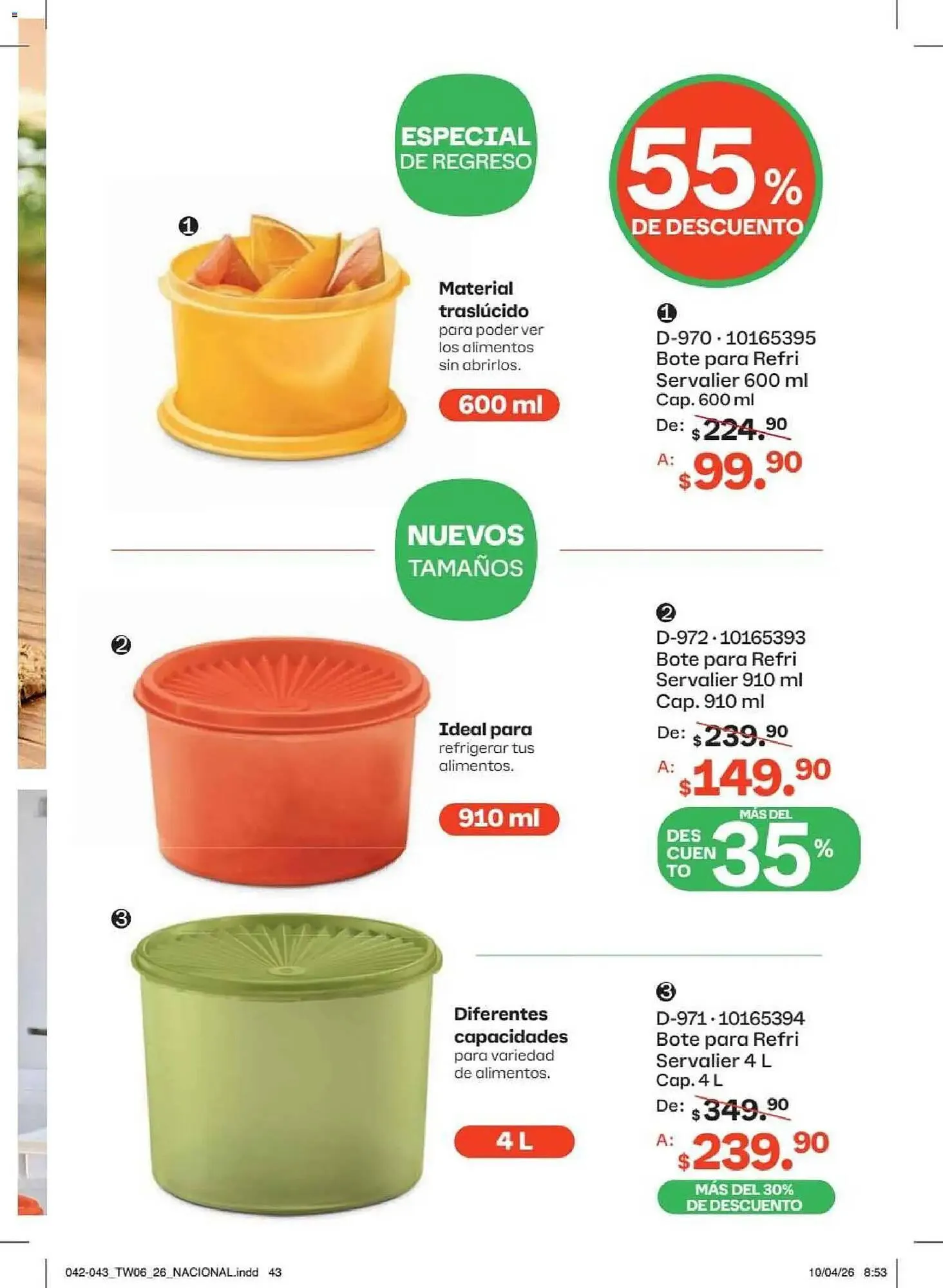 Catálogo de Catálogo Tupperware 18 de mayo al 14 de junio 2026 - Pagina 43