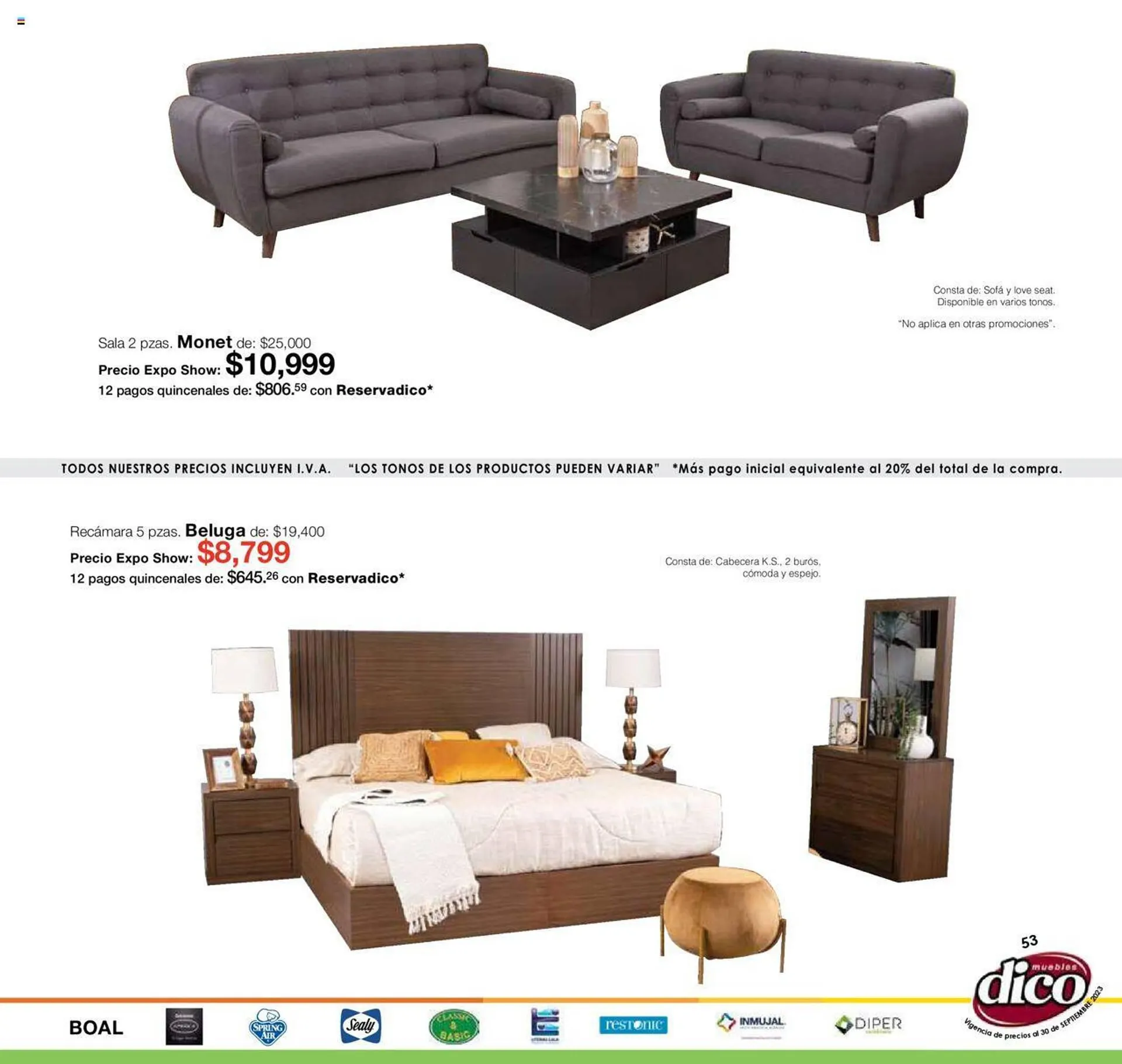 Catálogo de Catálogo Muebles Dico 7 de septiembre al 30 de septiembre 2023 - Pagina 53